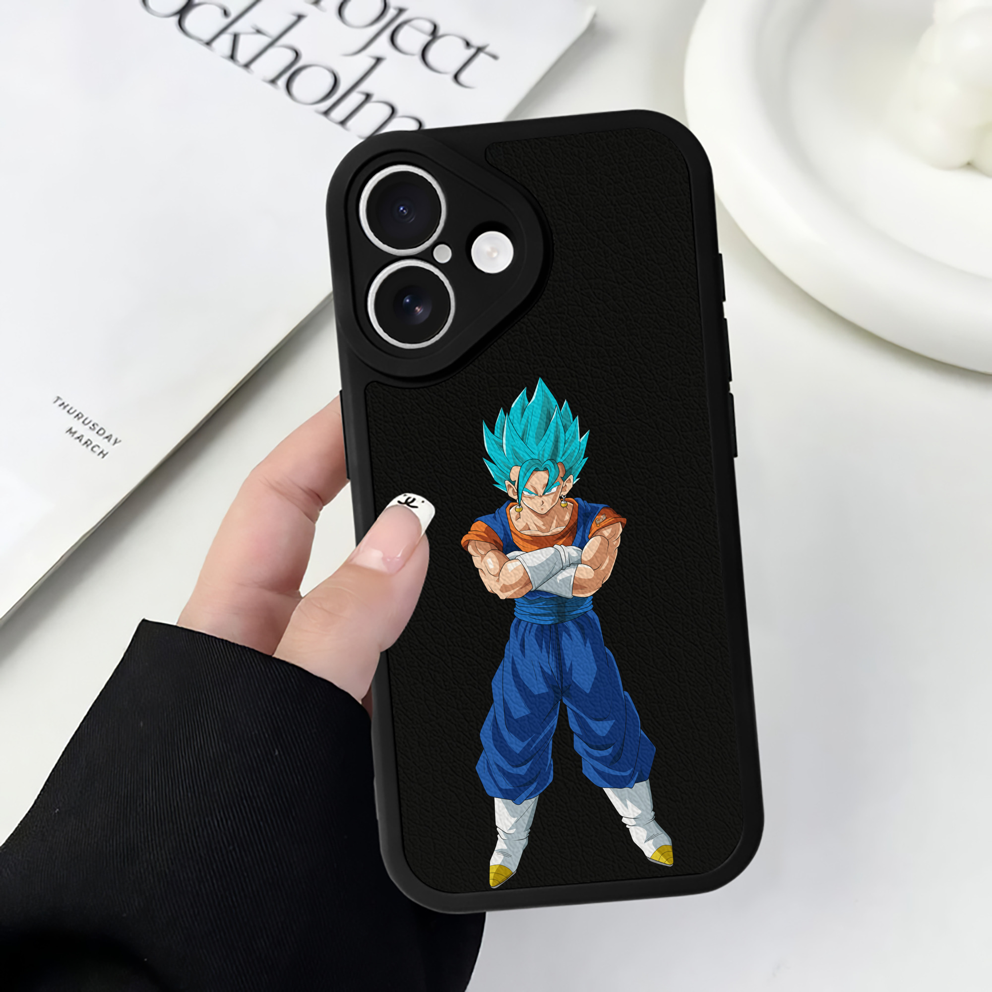 （画像用） ドラゴンボール ベジット DRAGON BALL Vegetto 【iPhone 16シリーズ対応】シリコンスマホケース（レザー調） 材質：シリコン